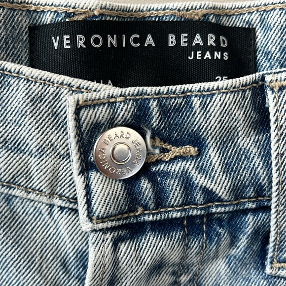 Veronica Beard Jeans Denim Short Size 25/0 pebble stone - Picture 15 of 16